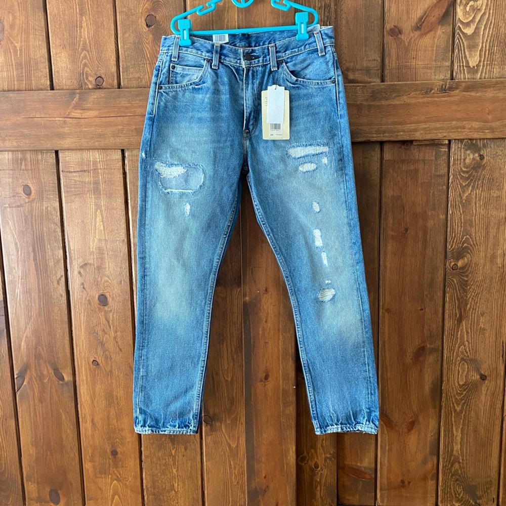 Levi’s Orange Tag 505c Cropped Straight Leg Jeans